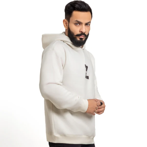 Essential Comfort Hoodie White - Image 3